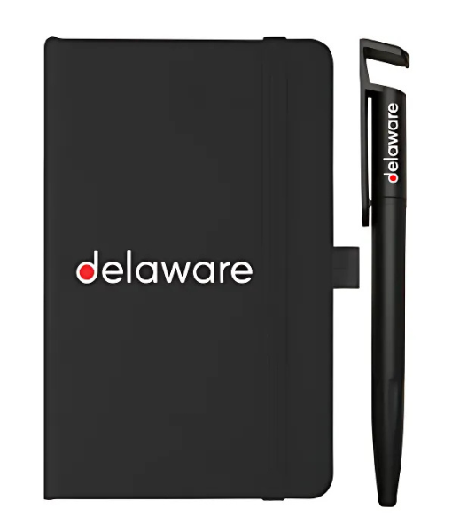 Moleskine Preto e Caneta - delaware