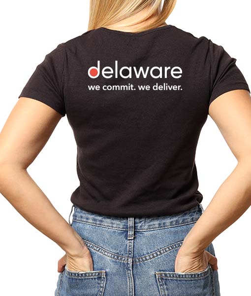 Camiseta Valores Baby look Preta - delaware
